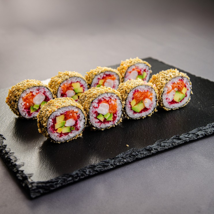 Roll Темпура Лосось креветка 🌶️